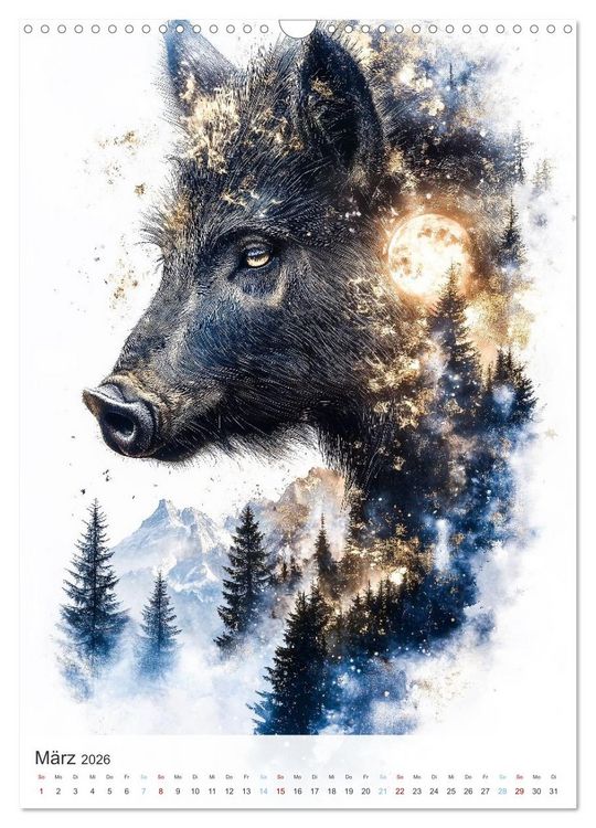 Produktbild: Fl&uuml;stern im Wald (Wandkalender 2026 DIN A3 hoch), CALVENDO Monatskalender