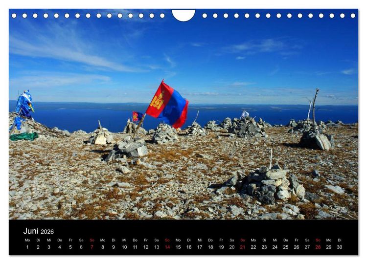 Produktbild: Einsame Mongolei (Wandkalender 2026 DIN A4 quer), CALVENDO Monatskalender