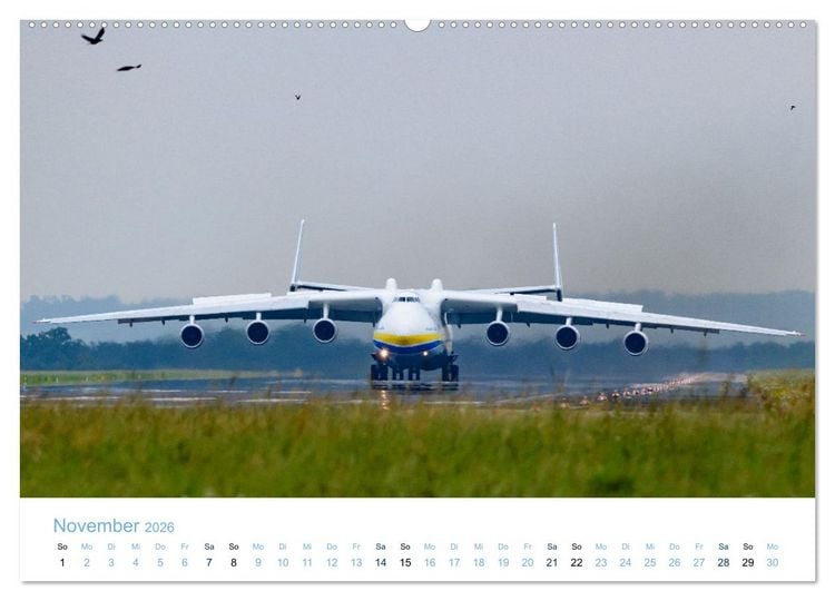 Produktbild: Antonov Airlines, Transportflugzeuge der Superlative (hochwertiger Premium Wandkalender 2026 DIN A2 quer), Kunstdruck in Hochglanz