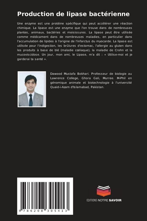 Produktbild: Production de lipase bact&eacute;rienne
