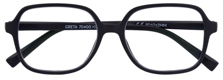 Produktbild: Lesebrille GRETA, schwarz, +3.00 dpt mit Etui
