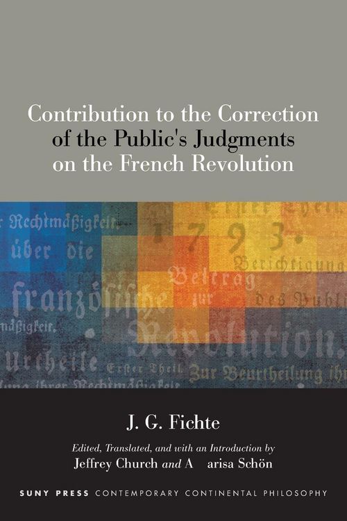 Produktbild: Contribution to the Correction of the Public's Judgments on the French Revolution