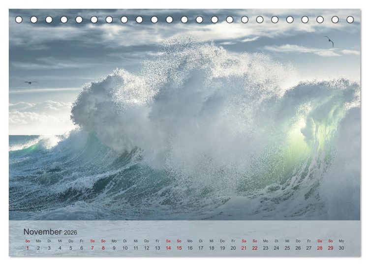 Produktbild: Rhapsodie in Blau (Tischkalender 2026 DIN A5 quer), CALVENDO Monatskalender