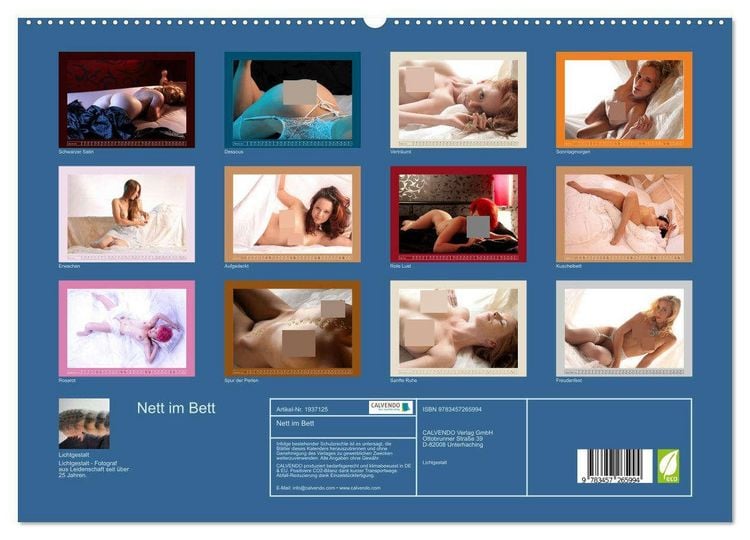 Produktbild: Nett im Bett (hochwertiger Premium Wandkalender 2026 DIN A2 quer), Kunstdruck in Hochglanz