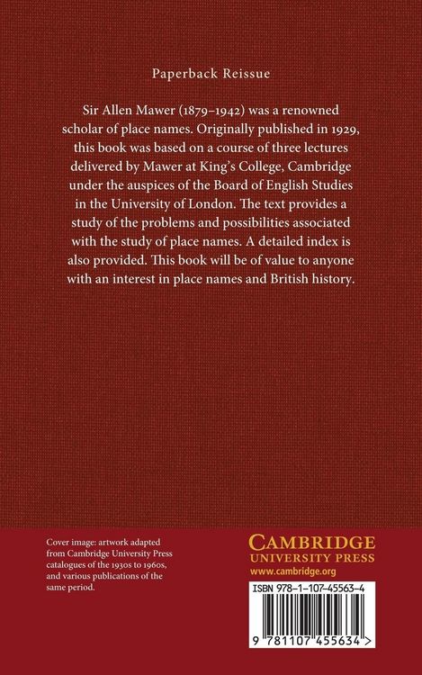 Produktbild: Problems of Place-Name Study