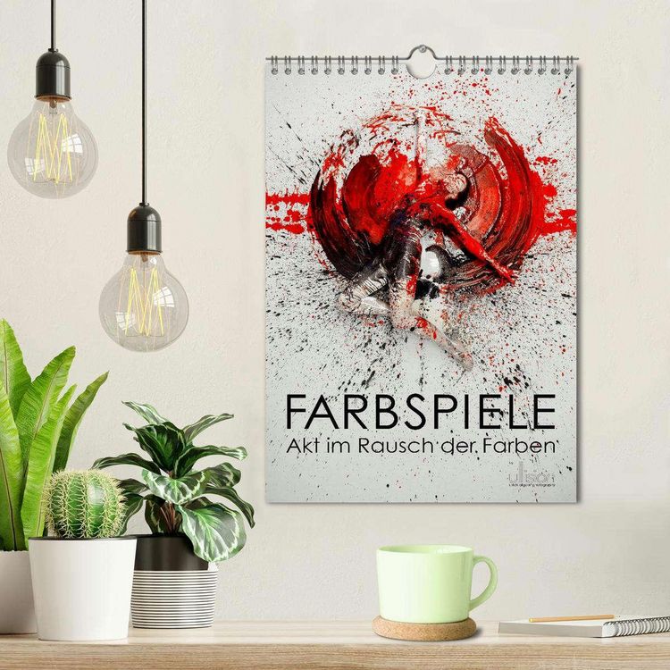 Produktbild: Farbspiele - Akt im Rausch der Farben (Wandkalender 2026 DIN A4 hoch), CALVENDO Monatskalender