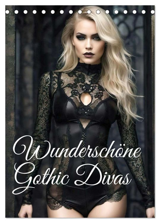 Produktbild: Wundersch&ouml;ne Gothic Divas (Tischkalender 2026 DIN A5 hoch), CALVENDO Monatskalender
