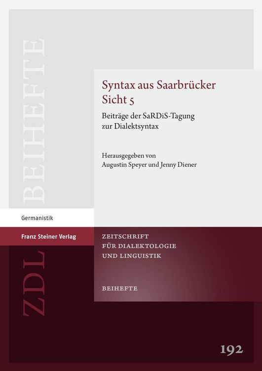 Produktbild: Syntax aus Saarbr&uuml;cker Sicht 5