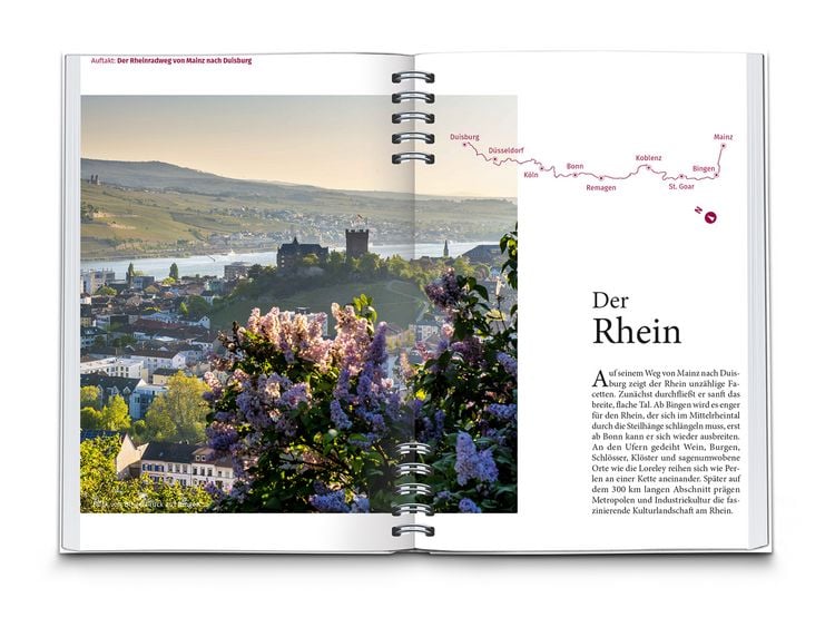 Produktbild: KOMPASS Radreisef&uuml;hrer Rheinradweg