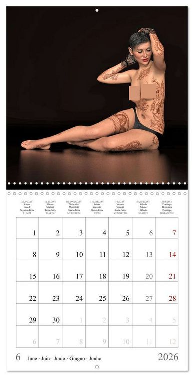 Produktbild: Tattoos on nice skin (Wall Calendar 2026 12 &times; 12 Inch) CALVENDO 12 Month Wall Calendar