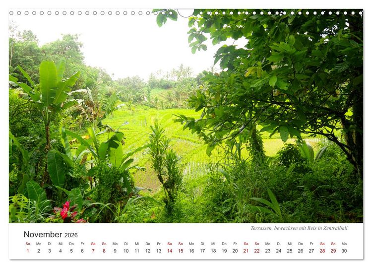Produktbild: Impressionen einer Reise durch Bali (Wandkalender 2026 DIN A3 quer), CALVENDO Monatskalender