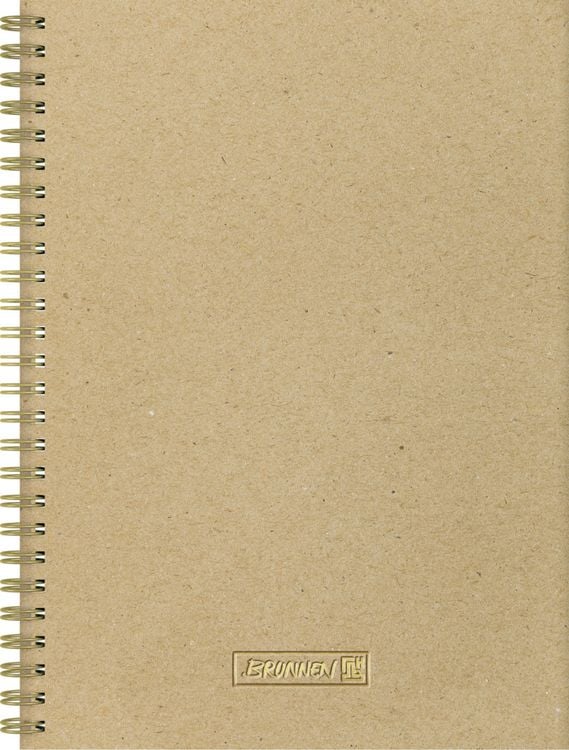 Produktbild: Brunnen Notizbuch Wire-O A5 dotted caramel