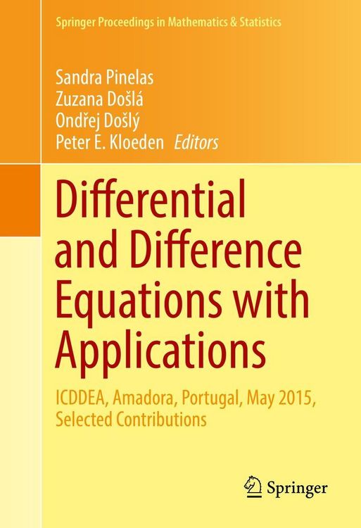 Produktbild: Differential and Difference Equations with Applications