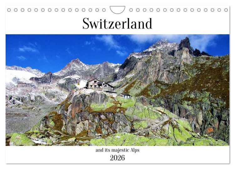 Produktbild: Switzerland and its majestic Alps (Wall Calendar 2026 DIN A4 landscape), CALVENDO 12 Month Wall Calendar