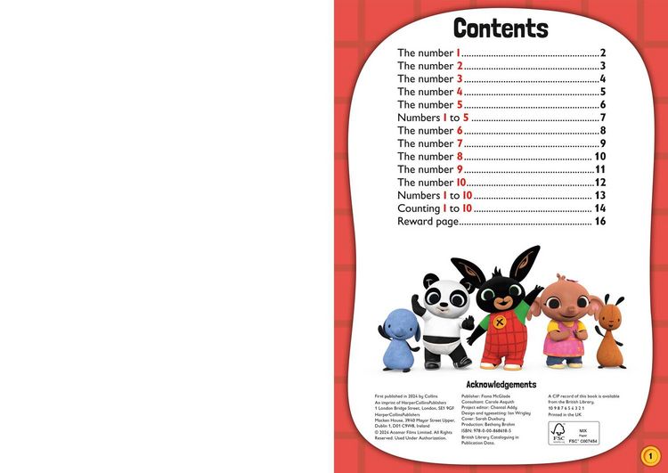 Produktbild: PLAY & LEARN WITH BING NUMBERS