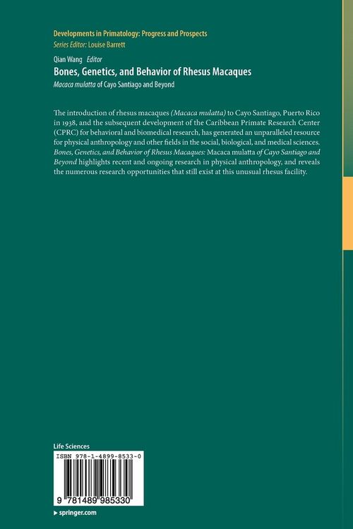 Produktbild: Bones, Genetics, and Behavior of Rhesus Macaques