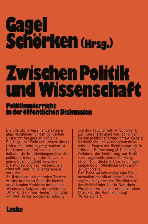 Produktbild: Zwischen Politik und Wissenschaft