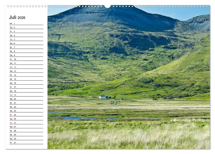 Produktbild: Schottland - grandiose Landschaften im Westen (Wandkalender 2026 DIN A2 quer), CALVENDO Monatskalender
