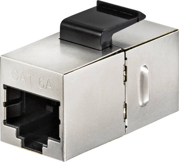 Produktbild: Renkforce RJ45 Netzwerk Adapter CAT 6a [1x RJ45-Buchse 8p8c - 1x RJ45-Buchse 8p8c]