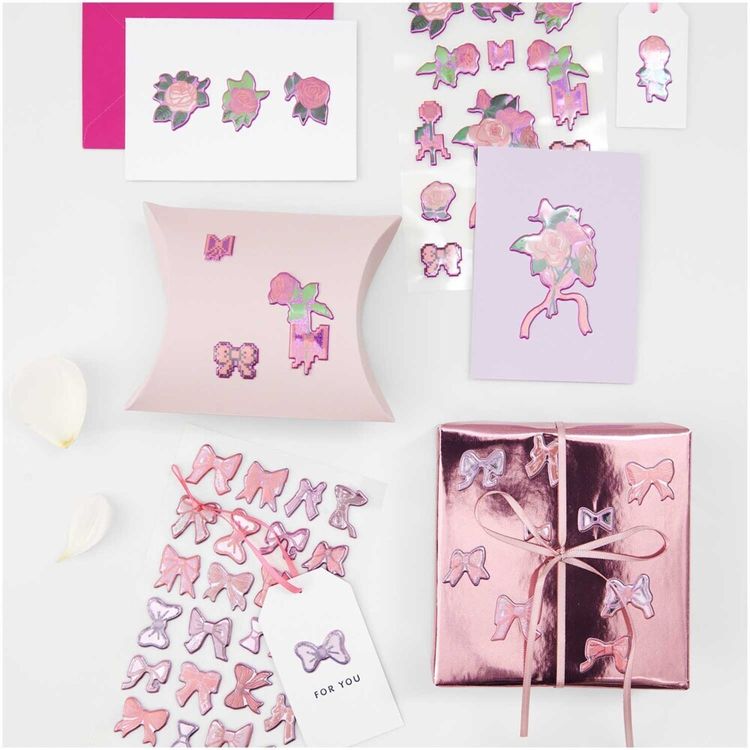 Produktbild: Puffy Sticker La Vie en Rose, Schleifen