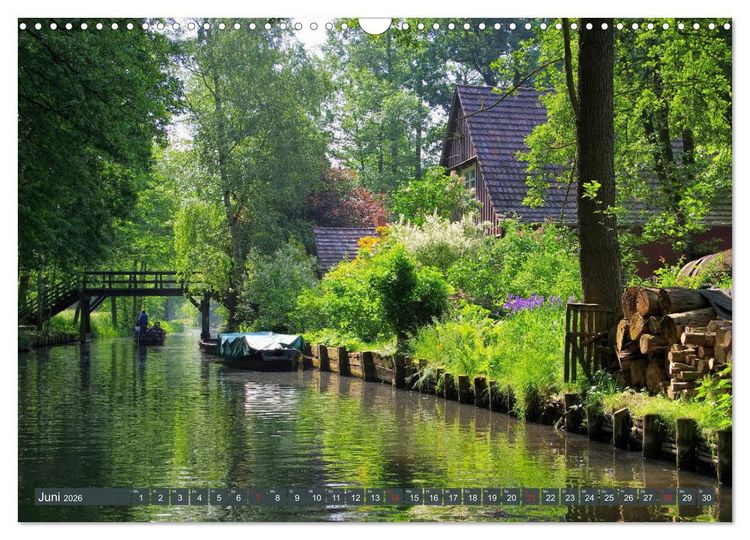 Produktbild: Spreewald - Malerische Kulturlandschaft in Brandenburg (Wandkalender 2026 DIN A3 quer), CALVENDO Monatskalender