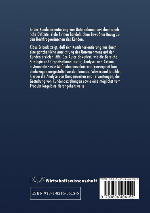 Produktbild: Kundenorientierte Unternehmensf&uuml;hrung