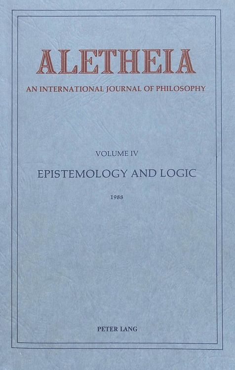 Produktbild: Aletheia: An International Yearbook of Philosophy
