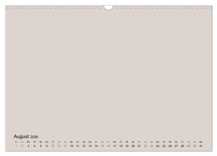 Produktbild: DIY Bastel-Kalender -Erdige Pastell Farben- Zum Selbstgestalten (Wandkalender 2026 DIN A3 quer), CALVENDO Monatskalender