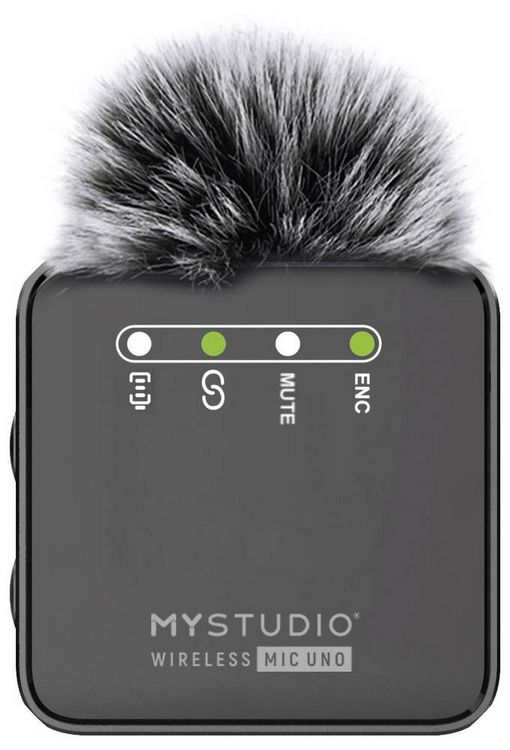 Produktbild: Ansteck Studiomikrofon Easypix MyStudio Mic UNO &Uuml;bertragungsart (Details):Kabelgebunden, Funk inkl. Windschutz, inkl. Mikrofoncase