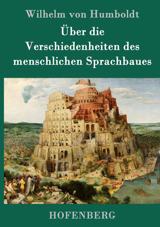 Produktbild: &Uuml;ber die Verschiedenheiten des menschlichen Sprachbaues
