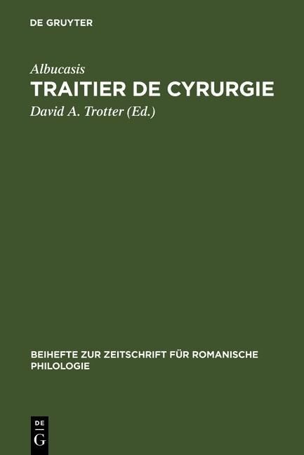 Produktbild: Traitier de Cyrurgie