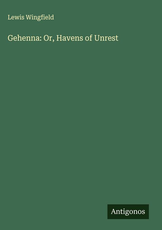 Produktbild: Gehenna: Or, Havens of Unrest