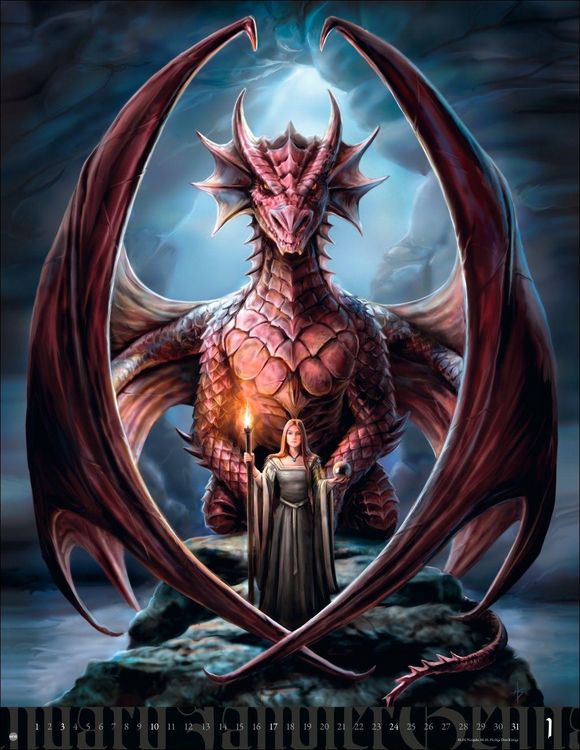 Produktbild: Anne Stokes: Mystic World Posterkalender 2027