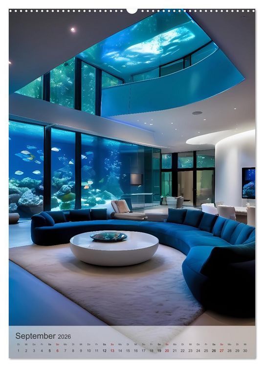 Produktbild: Wohn(t)r&auml;ume - Wohnzimmer Impressionen (hochwertiger Premium Wandkalender 2026 DIN A2 hoch), Kunstdruck in Hochglanz