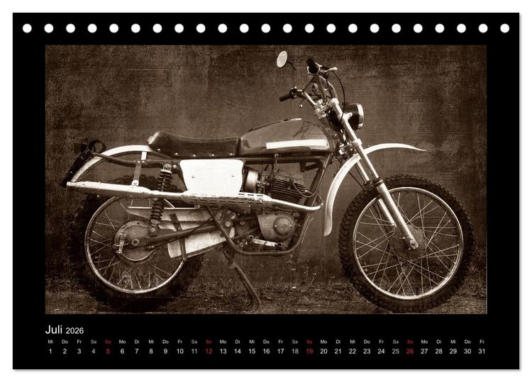 Produktbild: Motorrad Oldtimer (Tischkalender 2026 DIN A5 quer), CALVENDO Monatskalender