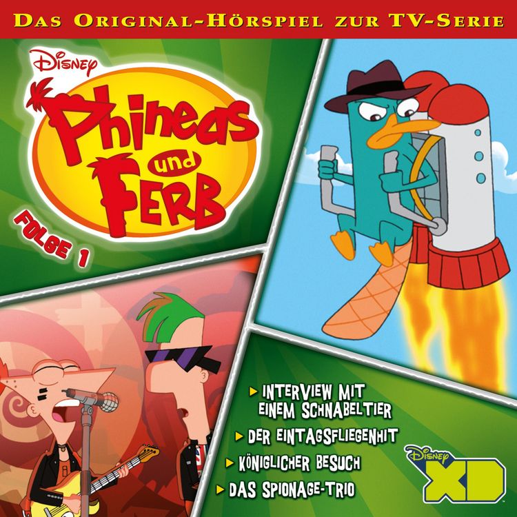 Produktbild: 01: Interview mit einem Schnabeltier / Der Eintagsfliegenhit / K&ouml;niglicher Besuch / Das Spionage-Trio (H&ouml;rspiel zur Disney TV-Serie)