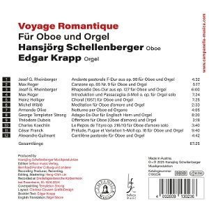 Produktbild: Voyage Romantique f&uuml;r Oboe und Orgel