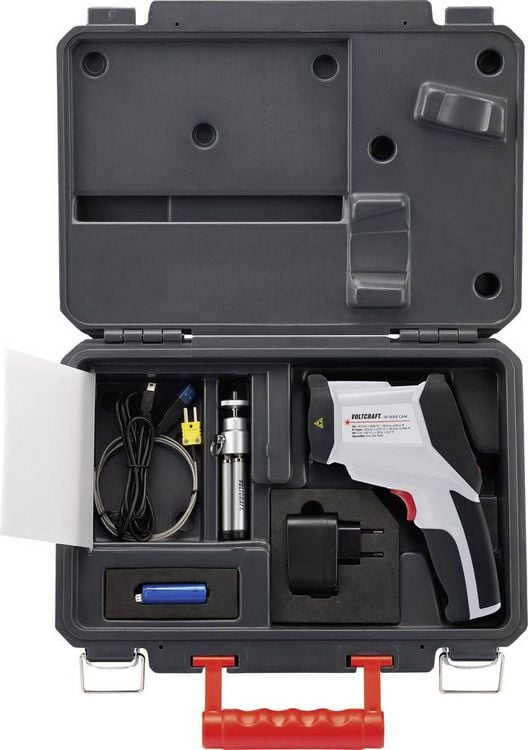 Produktbild: VOLTCRAFT IR-1600 CAM Infrarot-Thermometer Optik 50:1 -50 - +1600 &deg;C Pyrometer, Echtbildanzeige