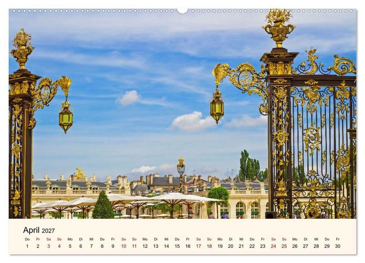 Produktbild: Nancy und Metz &ndash; Kulturelle Sch&auml;tze in Lothringen (Wandkalender 2027 DIN A2 quer), CALVENDO Monatskalender