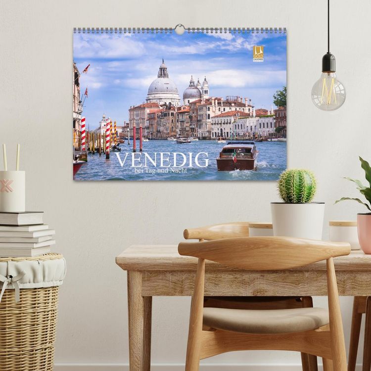 Produktbild: Venedig bei Tag und Nacht (Wandkalender 2026 DIN A3 quer), CALVENDO Monatskalender