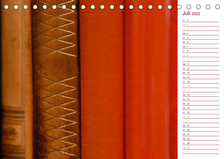 Produktbild: Welt der B&uuml;cher (Tischkalender 2022 DIN A5 quer)