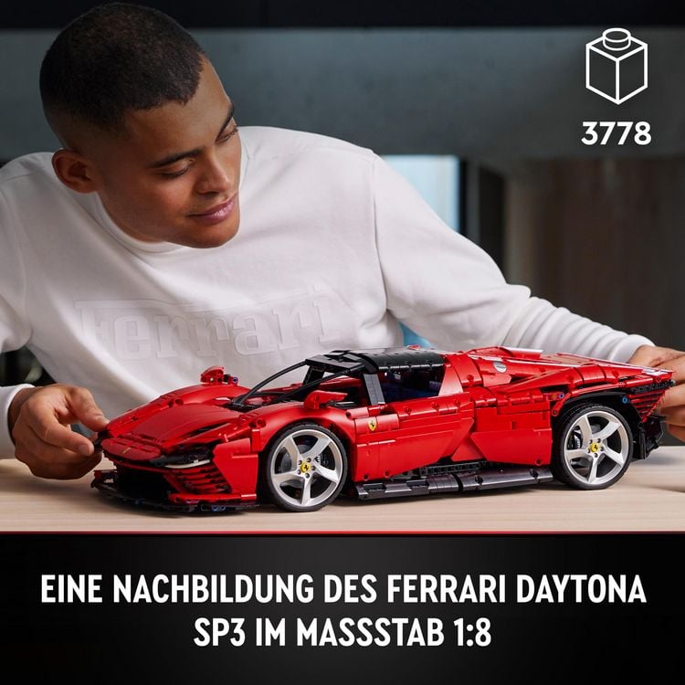 Produktbild: LEGO Technic 42143 Ferrari Daytona SP3 Modellauto Bausatz, Sammlerst&uuml;ck