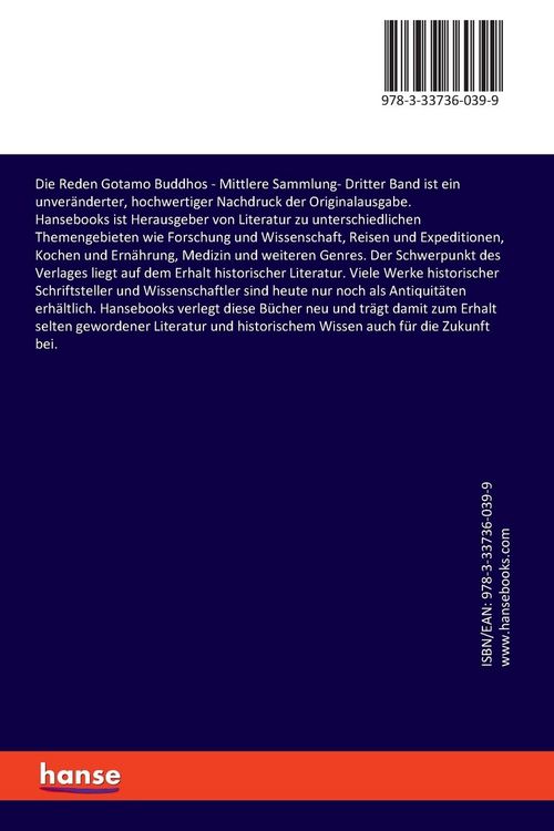 Produktbild: Die Reden Gotamo Buddhos