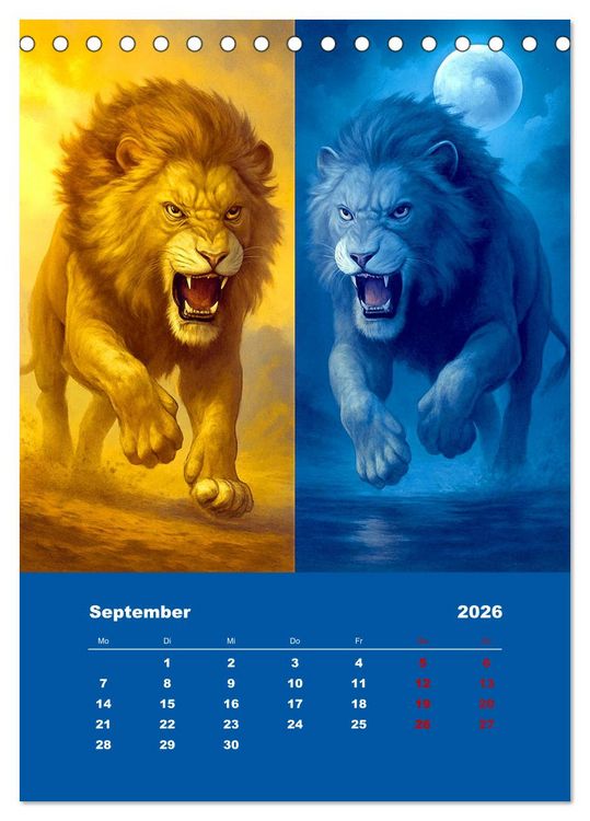 Produktbild: Spiegelwildnis (Tischkalender 2026 DIN A5 hoch), CALVENDO Monatskalender