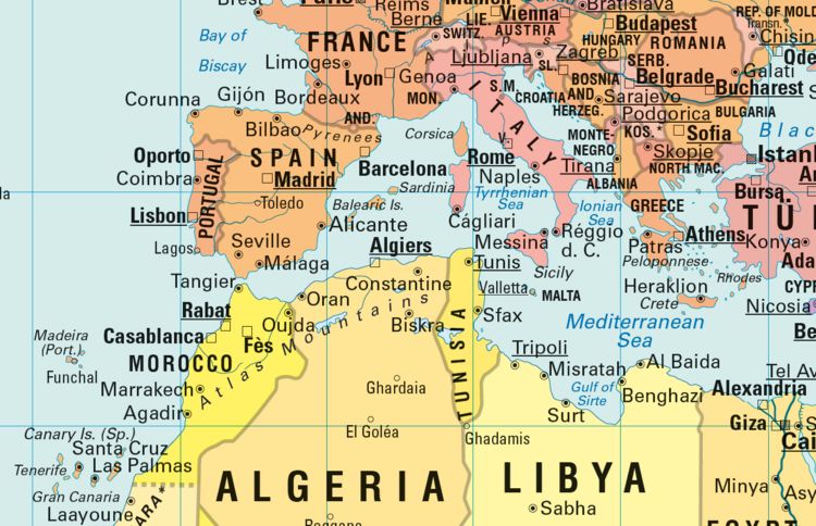 Produktbild: Map Of The World in Peters-Projection