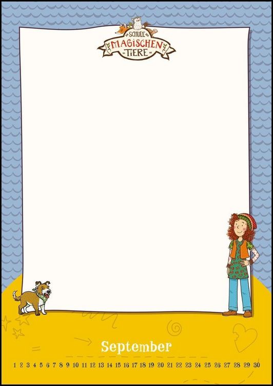 Produktbild: Schule der magischen Tiere - Bastelkalender zum Selbstgestalten - Fotos einkleben, malen - immerw&auml;hrend - 21 x 29,7 cm