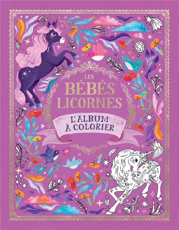 Produktbild: Les b&eacute;b&eacute;s licornes : l'album &agrave; colorier : le grand livre des licornes