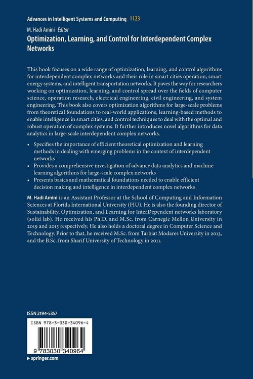 Produktbild: Optimization, Learning, and Control for Interdependent Complex Networks