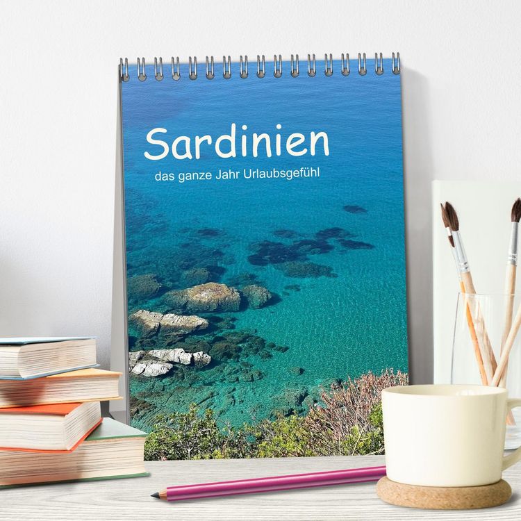 Produktbild: Sardinien - das ganze Jahr Urlaubsgef&uuml;hl (Tischkalender 2026 DIN A5 hoch), CALVENDO Monatskalender