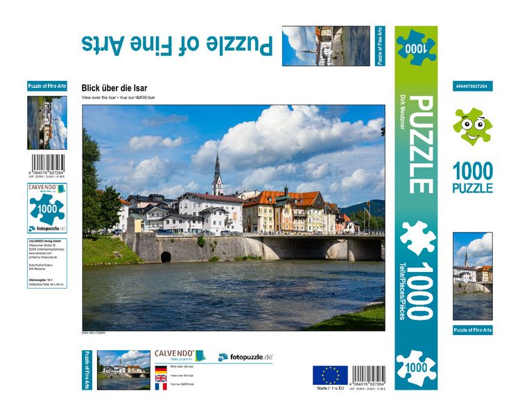 Produktbild: CALVENDO Puzzle Blick &uuml;ber die Isar | 1000 Teile Lege-Gr&ouml;&szlig;e 64x48cm Foto-Puzzle f&uuml;r gl&uuml;ckliche Stunden